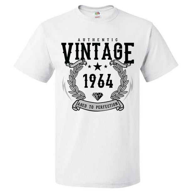 Printed T-shirt tee living legend 1964 aged happy birthday present gift idea